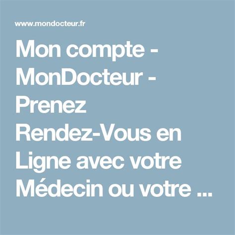 mondocteur.fr|Doctolib : Prenez rendez